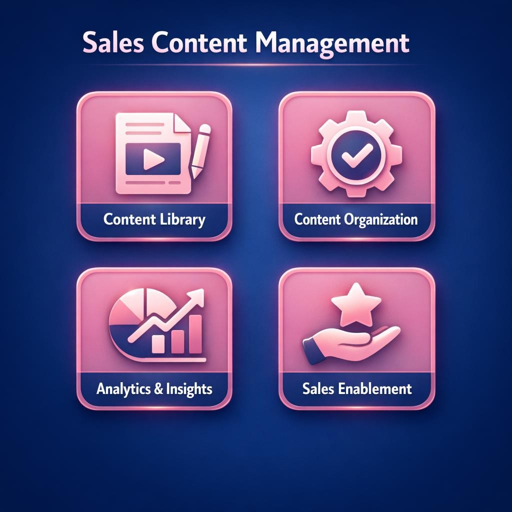Sales Content Management — key stats, steps and framework infographic for B2B revenue teams | Revspire
