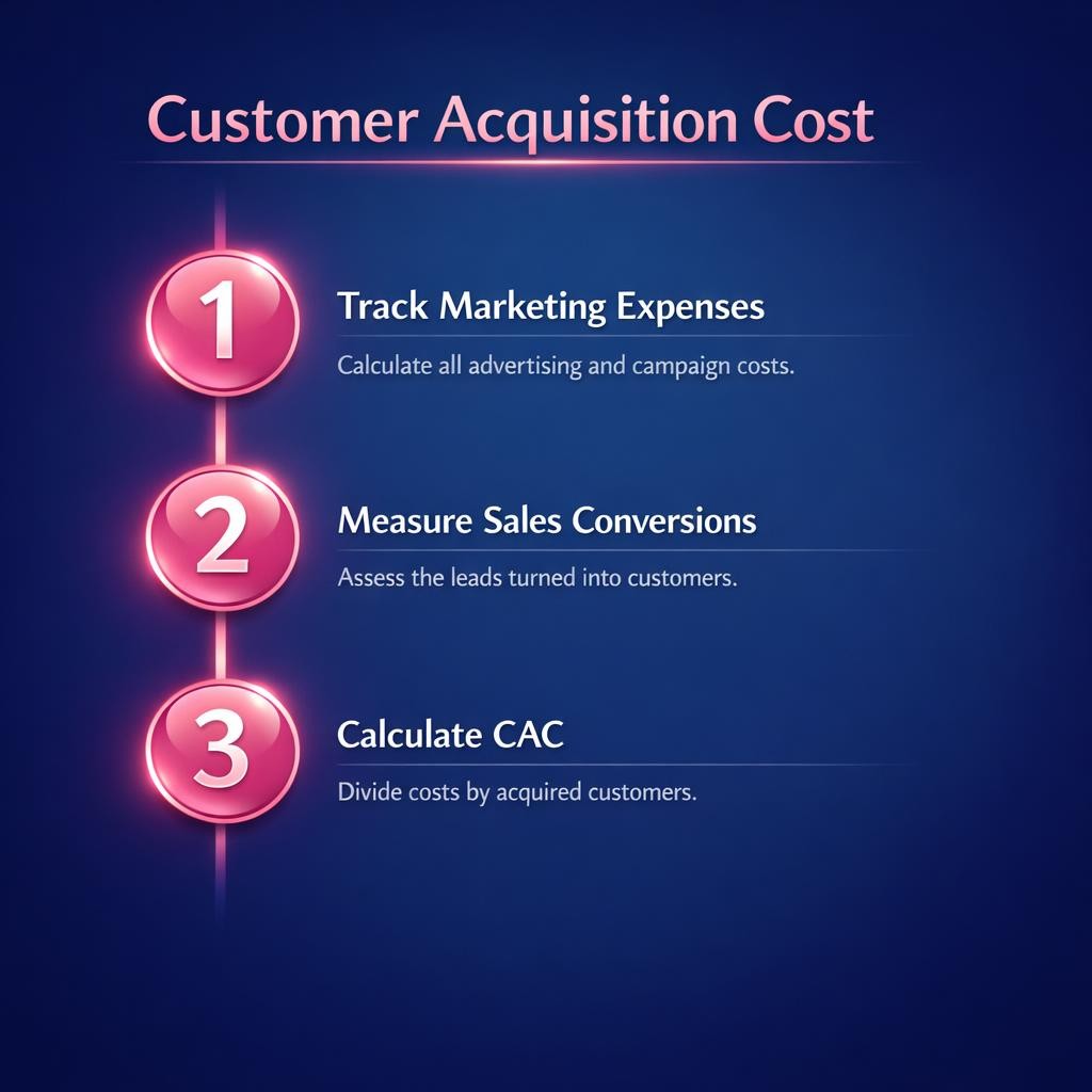 Customer Acquisition Cost — key stats, steps and framework infographic for B2B revenue teams | Revspire